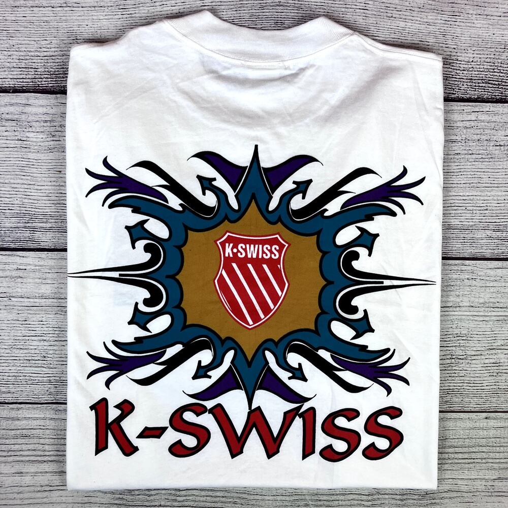 Vintage 1994 K-Swiss National Tennis Team Single Stitch T-shirt